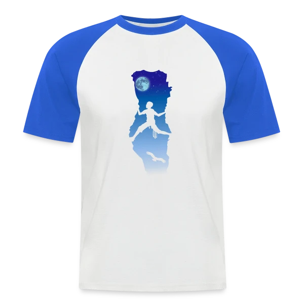 Grimpe Nocturne : L'Escalade Sous les Étoiles sur T-shirt baseball manches courtes Homme