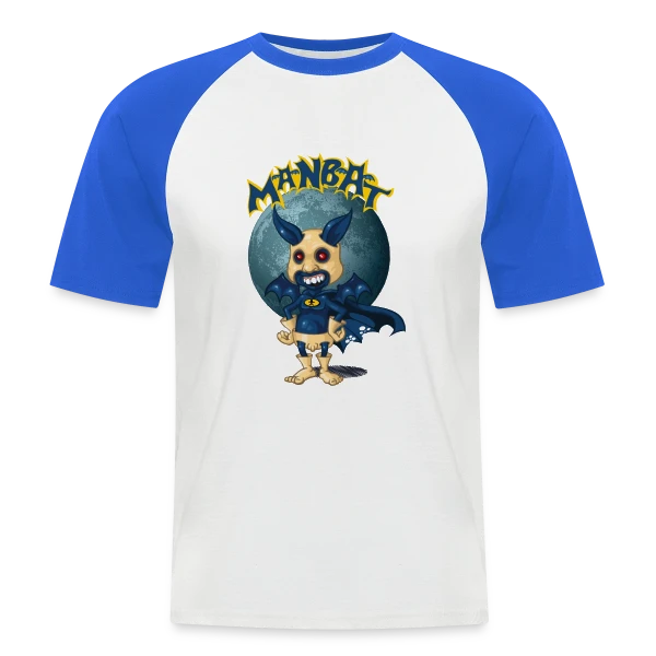 Man-Bat - Le Super Héros Volant sur T-shirt baseball manches courtes Homme