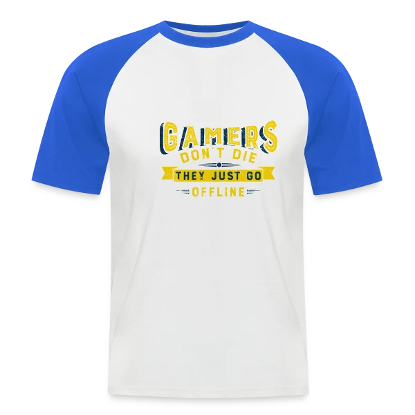 Humour Gamer Offline sur T-shirt baseball manches courtes Homme