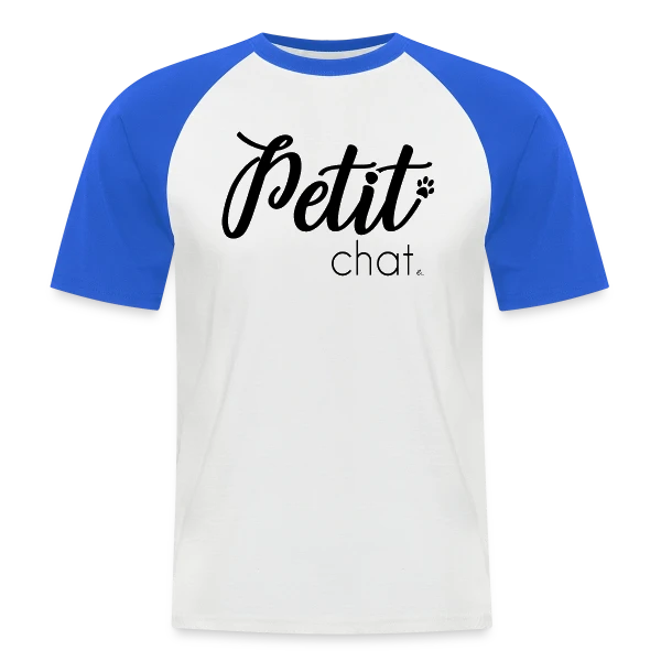 Adorable Petit Chat sur T-shirt baseball manches courtes Homme