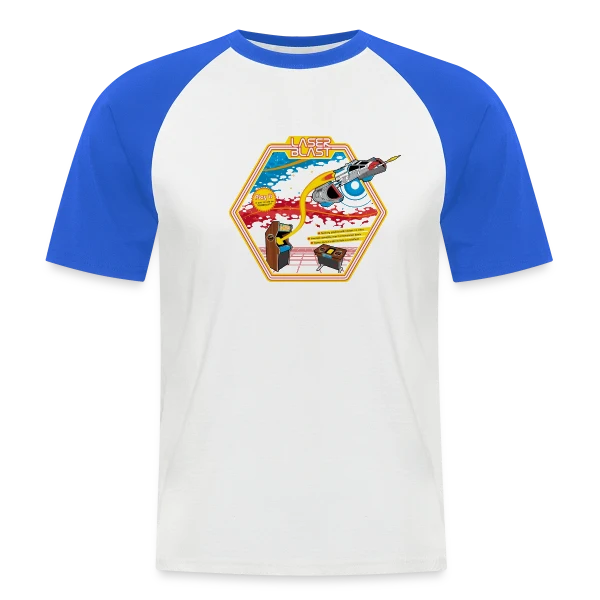 Explosion Laser : Design Lumineux sur T-shirt baseball manches courtes Homme