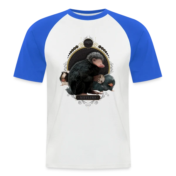 Nifflers Créatures Fantastiques sur T-shirt baseball manches courtes Homme