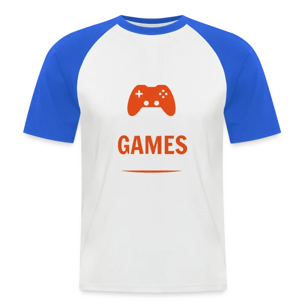 Manette Gaming sur T-shirt baseball manches courtes Homme