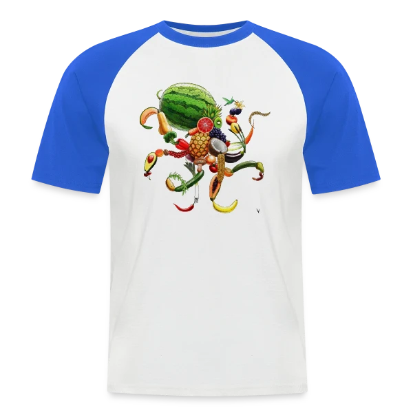 Pulpi Frutti : Saveur Marine Originale sur T-shirt baseball manches courtes Homme