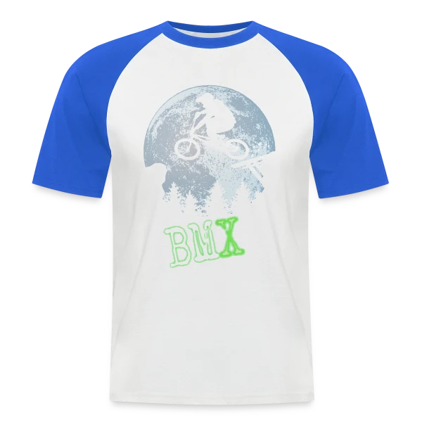 Esprit BMX Rider sur T-shirt baseball manches courtes Homme