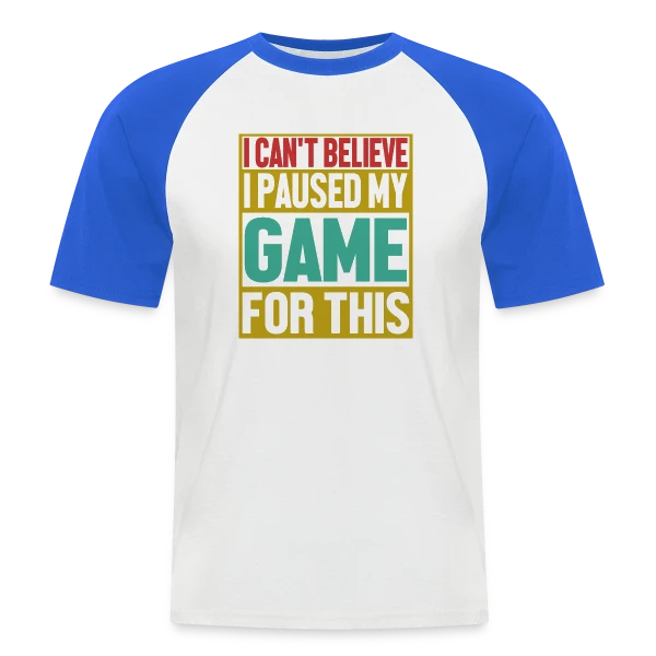 Gamer Authentique : Affichez Votre Vraie Nature sur T-shirt baseball manches courtes Homme
