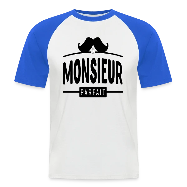 Monsieur Parfait : La perfection incarnée sur T-shirt baseball manches courtes Homme