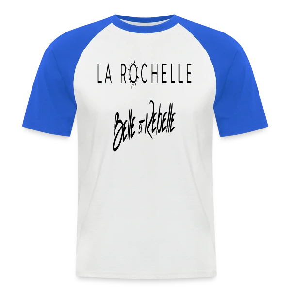 La Rochelle, Belle et Rebelle sur T-shirt baseball manches courtes Homme