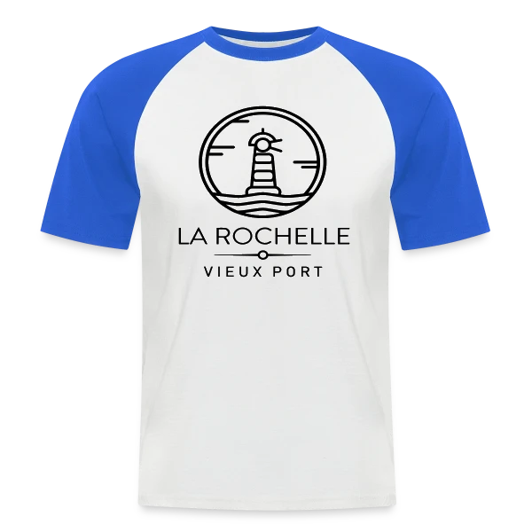 L'Élégance du Vieux Port de La Rochelle sur T-shirt baseball manches courtes Homme