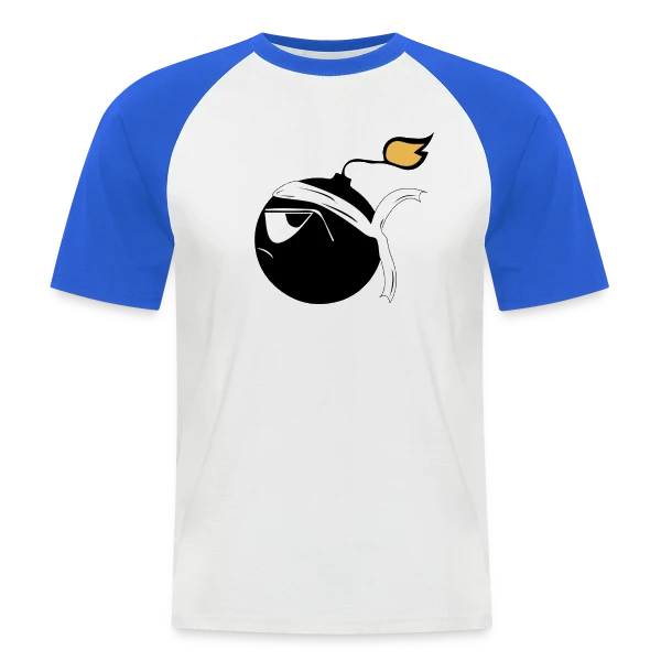Bombe Corse Rebelle sur T-shirt baseball manches courtes Homme