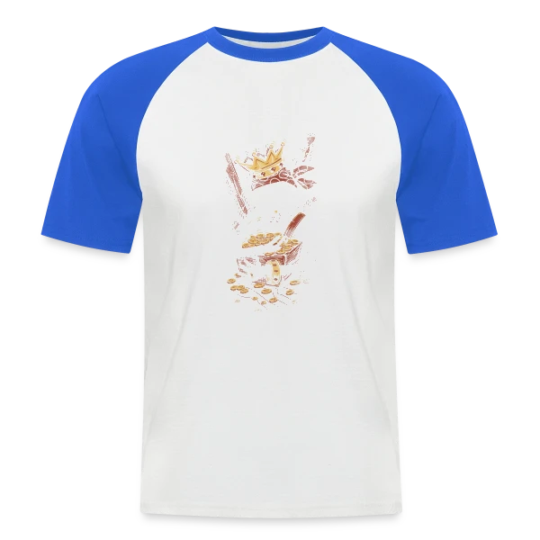 Le Squelette Pirate et son Trésor Facétieux sur T-shirt baseball manches courtes Homme