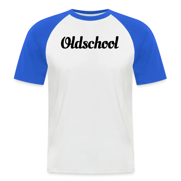 Typographie "Oldschool" Rétro sur T-shirt baseball manches courtes Homme