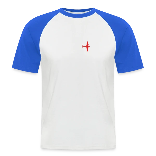 Avion Rétro Passion sur T-shirt baseball manches courtes Homme
