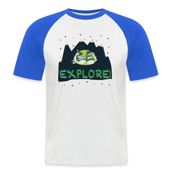 Randonnée Montagne Baskets sur T-shirt baseball manches courtes Homme