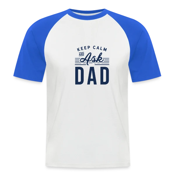 Design Original Fête des Pères - Pour l'Amour de Papa sur T-shirt baseball manches courtes Homme