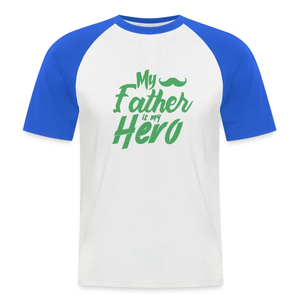 Spécial Fête des Pères - Design Unique pour Papa sur T-shirt baseball manches courtes Homme