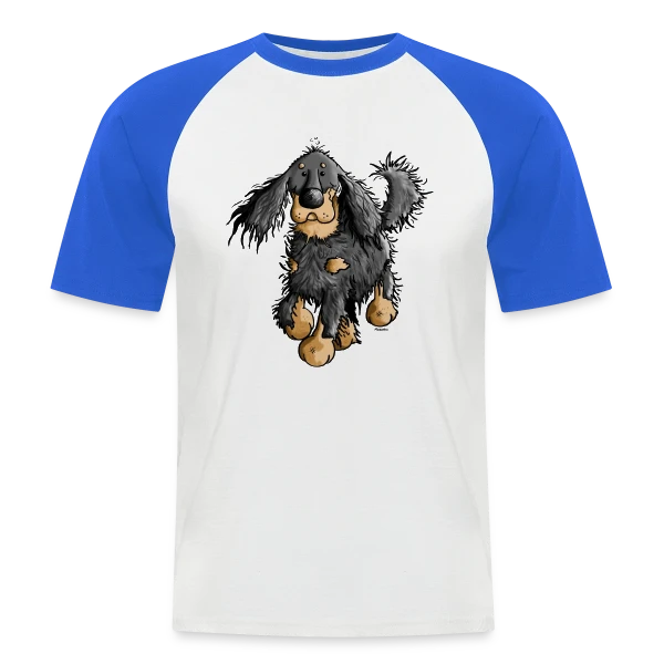 L'Agile Setter Gordon sur T-shirt baseball manches courtes Homme