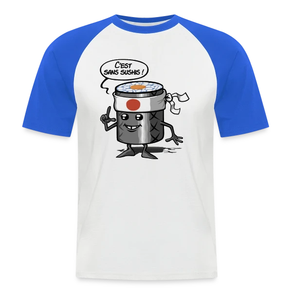 Sans Sushis : Zénitude et Sérénité Garantie sur T-shirt baseball manches courtes Homme