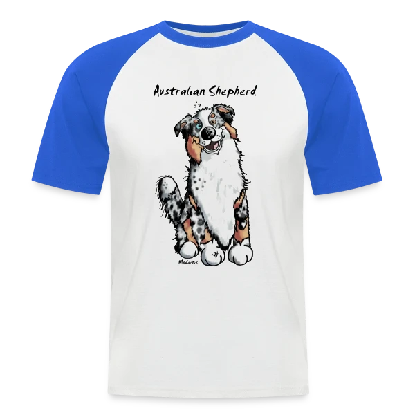 Berger Australien Amusant sur T-shirt baseball manches courtes Homme