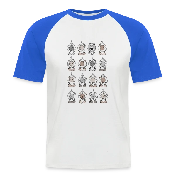 Le Loup dans la Bergerie sur T-shirt baseball manches courtes Homme
