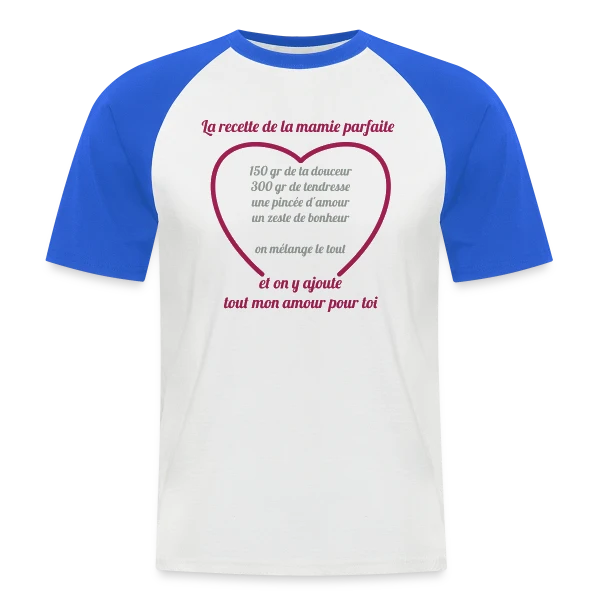 La Recette Parfaite de Mamie sur T-shirt baseball manches courtes Homme