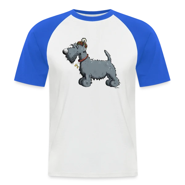 Scottish Terrier Rigolo - Chien Scottie et Outlander sur T-shirt baseball manches courtes Homme