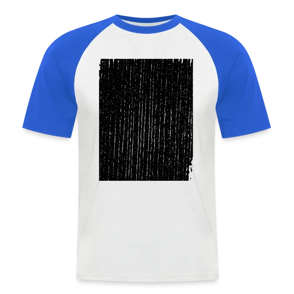 Texture Grunge Verticale sur T-shirt baseball manches courtes Homme
