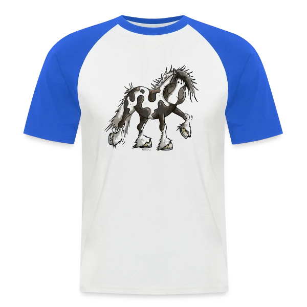 Taciana, la Jument Irish Tinker sur T-shirt baseball manches courtes Homme
