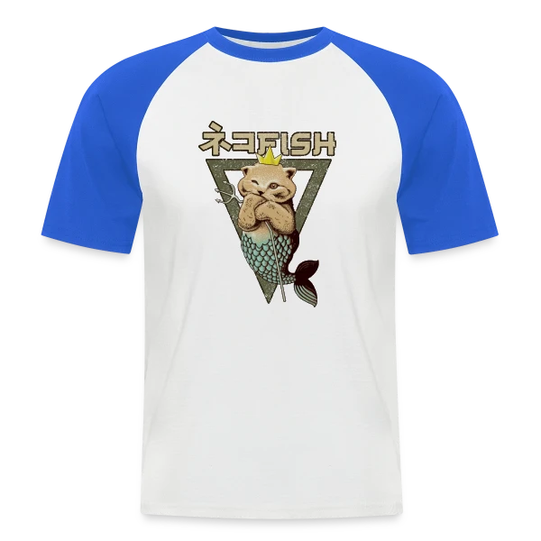 Le Roi Poisson-Chat sur T-shirt baseball manches courtes Homme