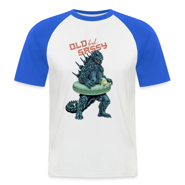 Vieux mais Culotté : Le Monstre Plouf ! sur T-shirt baseball manches courtes Homme