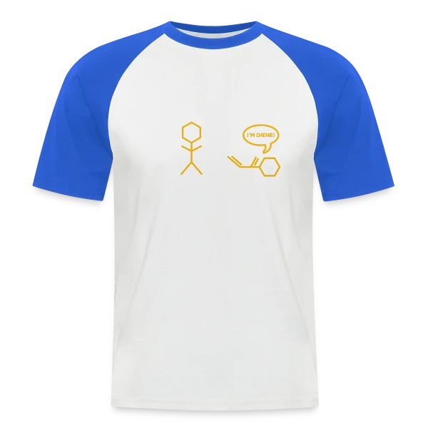 Blague Chimie Diène sur T-shirt baseball manches courtes Homme