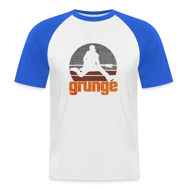 Guitariste Grunge Rétro sur T-shirt baseball manches courtes Homme
