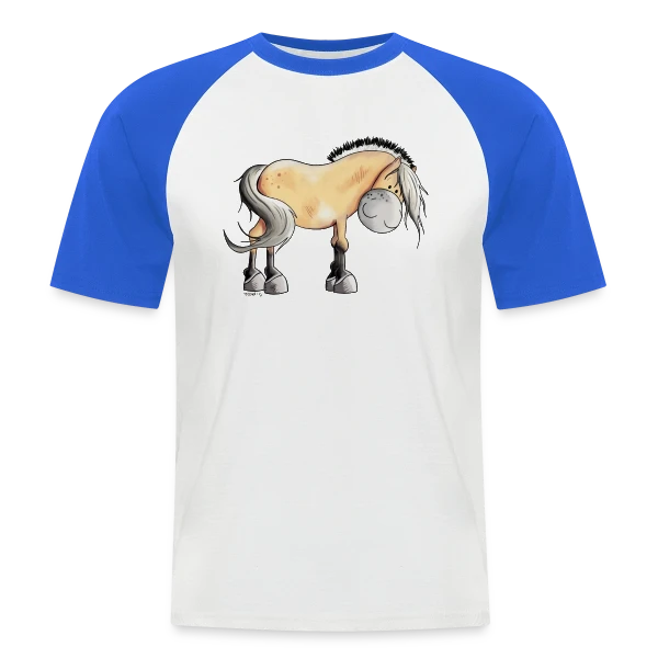 Mon Drôle de Chat Norvégien sur T-shirt baseball manches courtes Homme