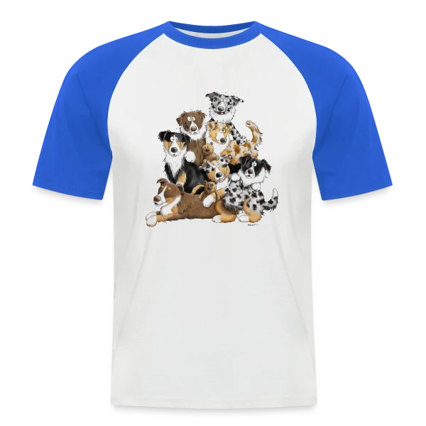 Berger Australien Rigolo : Le Chaos Adorable sur T-shirt baseball manches courtes Homme