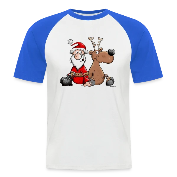 Le Dream Team de Noël - Esprit Festif sur T-shirt baseball manches courtes Homme