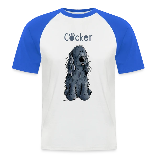 Cocker Spaniel Amusant - Mon Chien Rigolo sur T-shirt baseball manches courtes Homme