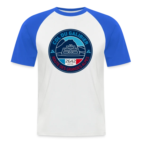 Col du Galibier - Le Sommet Mythique sur T-shirt baseball manches courtes Homme