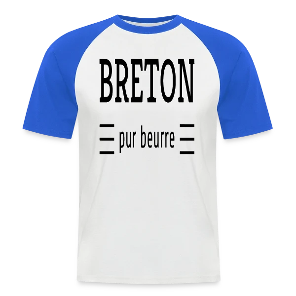 Breton Pur Beurre sur T-shirt baseball manches courtes Homme