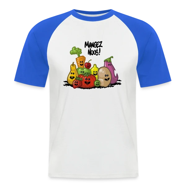 Fruits et Légumes Frais sur T-shirt baseball manches courtes Homme