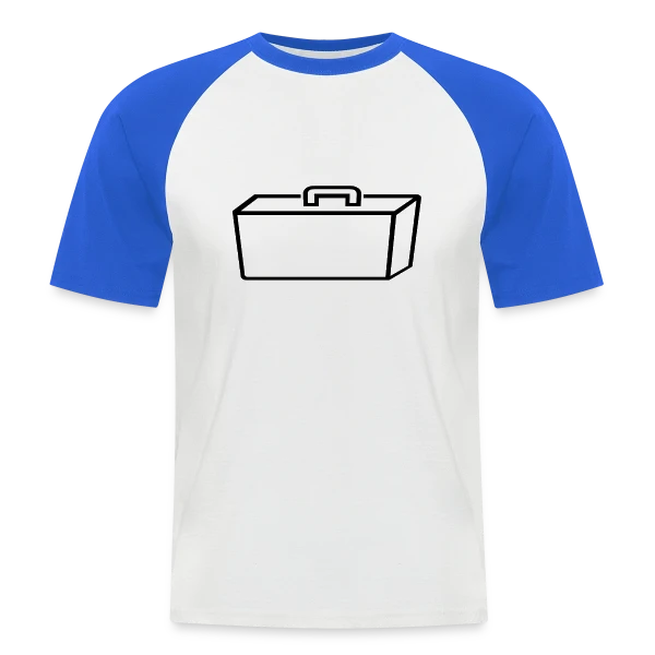 Valise Contours Graphiques sur T-shirt baseball manches courtes Homme