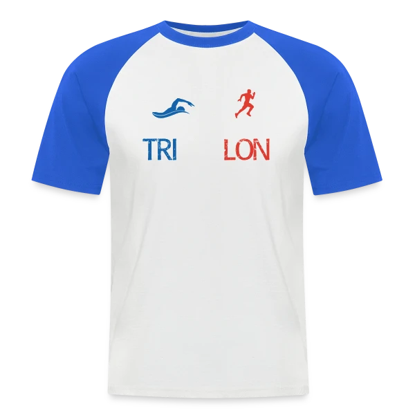 Je Peux Pas J'ai Triathlon - Humour Sportif sur T-shirt baseball manches courtes Homme