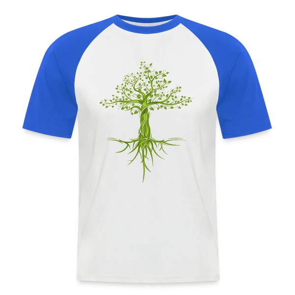 Arbre de Vie Stylisé sur T-shirt baseball manches courtes Homme