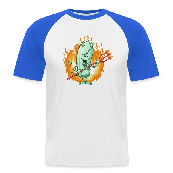 Suppo de Satan : Humour Noir et Subtil sur T-shirt baseball manches courtes Homme