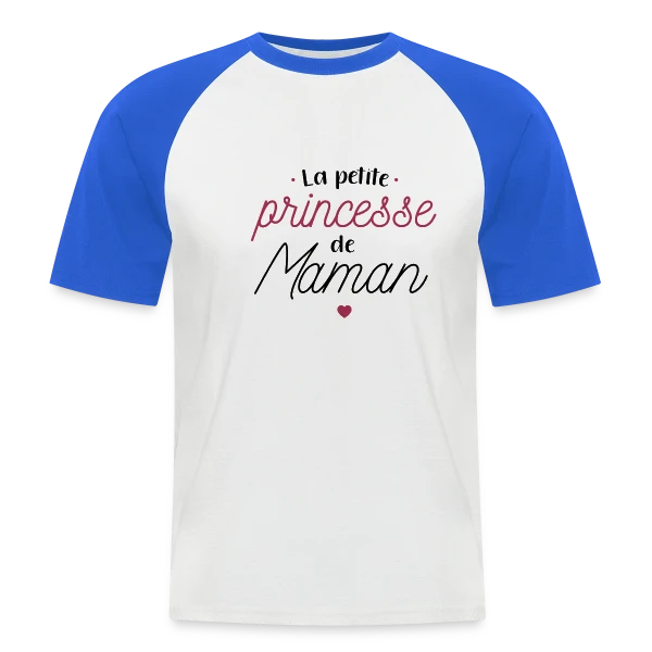 Ma Petite Princesse de Maman sur T-shirt baseball manches courtes Homme