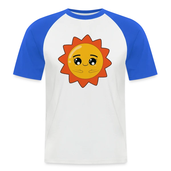 Rayon de Soleil Éclatant sur T-shirt baseball manches courtes Homme