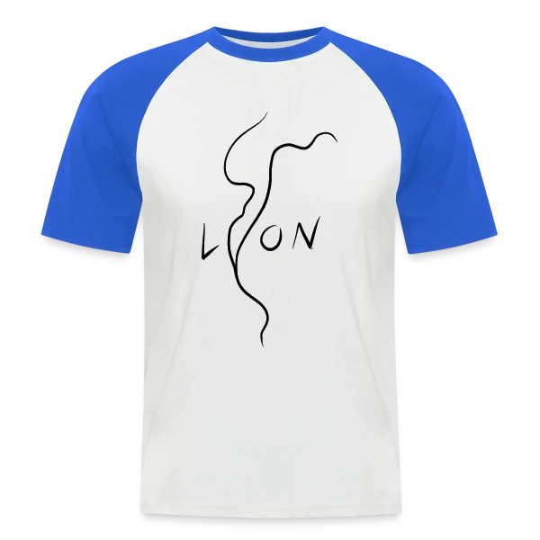 Lyon Confluence Fluviale sur T-shirt baseball manches courtes Homme