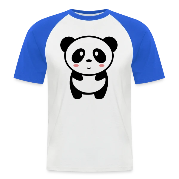 Panda Kawaii : Adorable et Tendance sur T-shirt baseball manches courtes Homme
