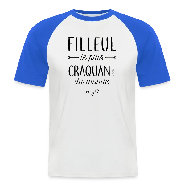 Mon Filleul Adoré et Craquant sur T-shirt baseball manches courtes Homme