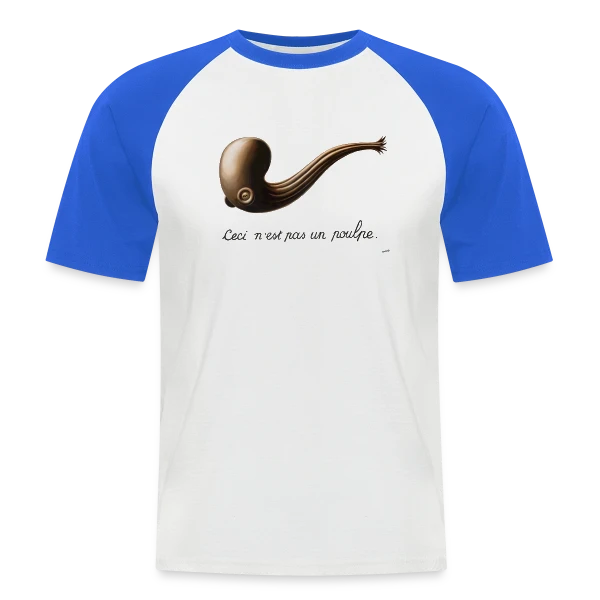 Ceci n'est pas un Poulpe sur T-shirt baseball manches courtes Homme