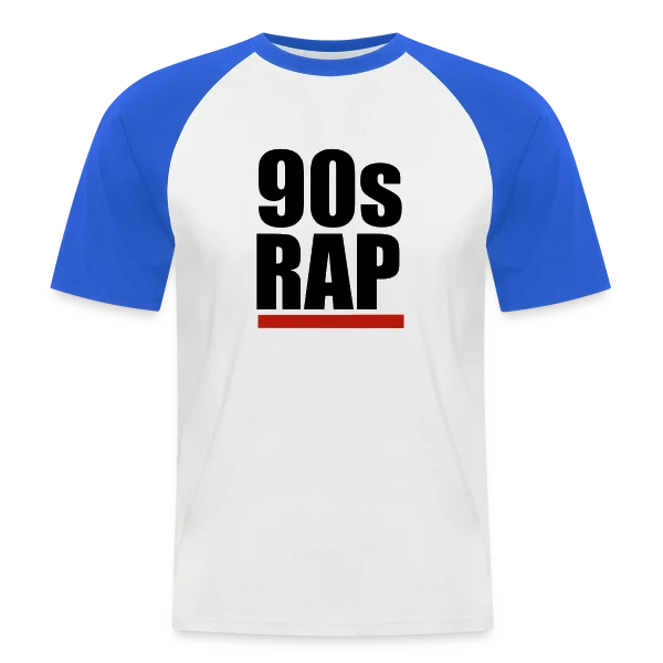 Rap Années 90 Style sur T-shirt baseball manches courtes Homme